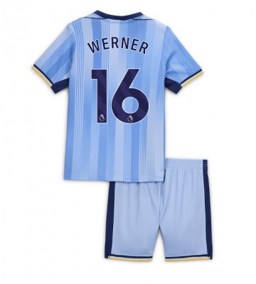 Tottenham Hotspur Timo Werner #16 Segunda Equipación Niños 2024-25 Manga Corta (+ Pantalones cortos)